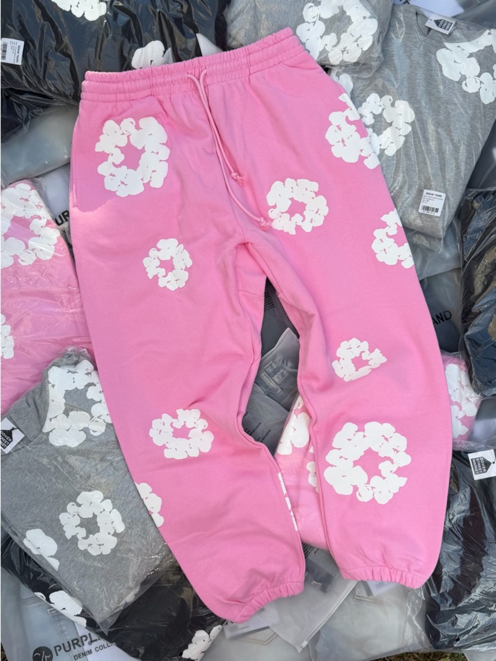 Denim Tears The Cotton Wreath Sweats ‘Pink’